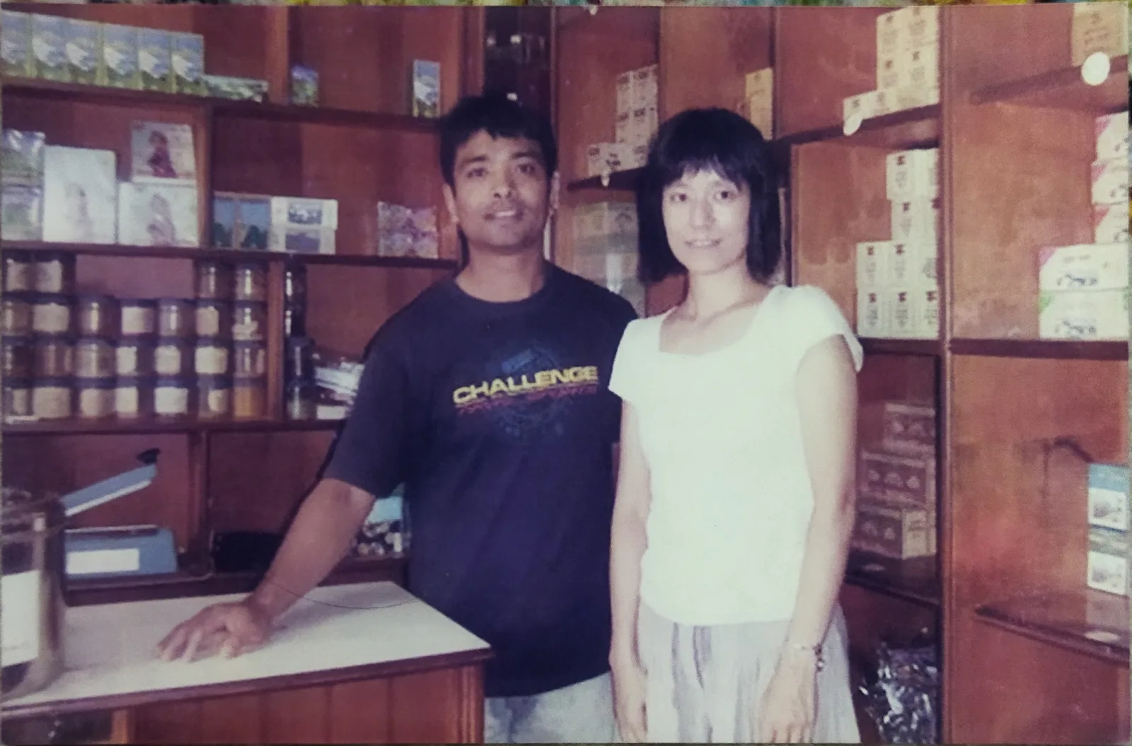 Visitors at the Patan Tea shop