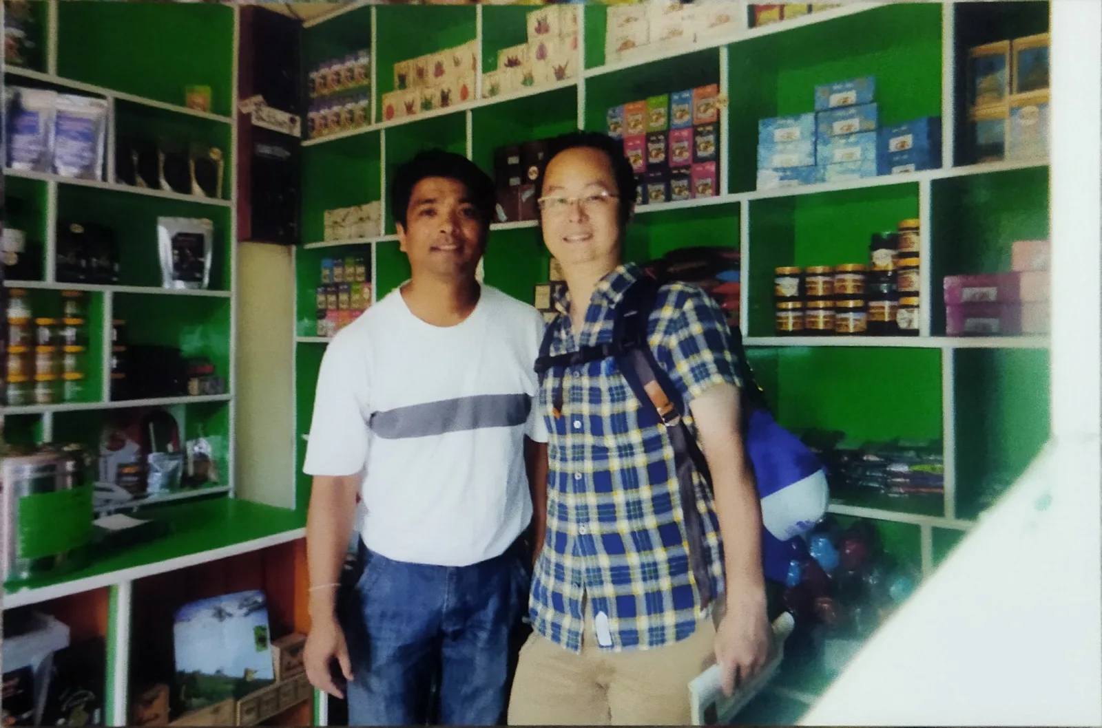 Visitors at the Patan Tea shop