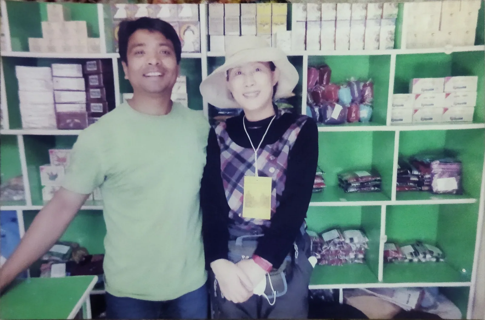 Visitors at the Patan Tea shop